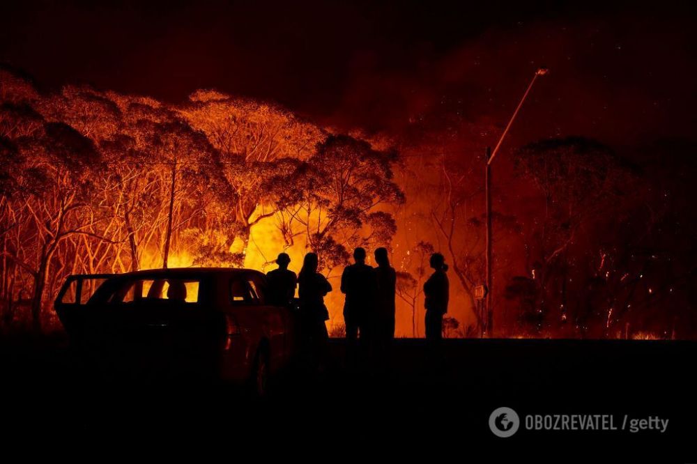 В Австралии не прекращаются лесные пожары